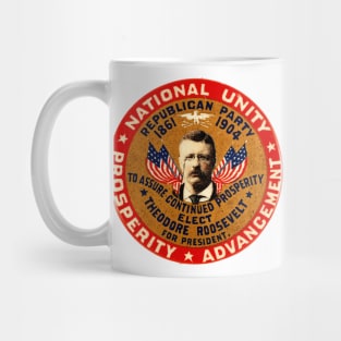 Theodore Roosevelt 1904 Presidential Campaign Button Design Mug